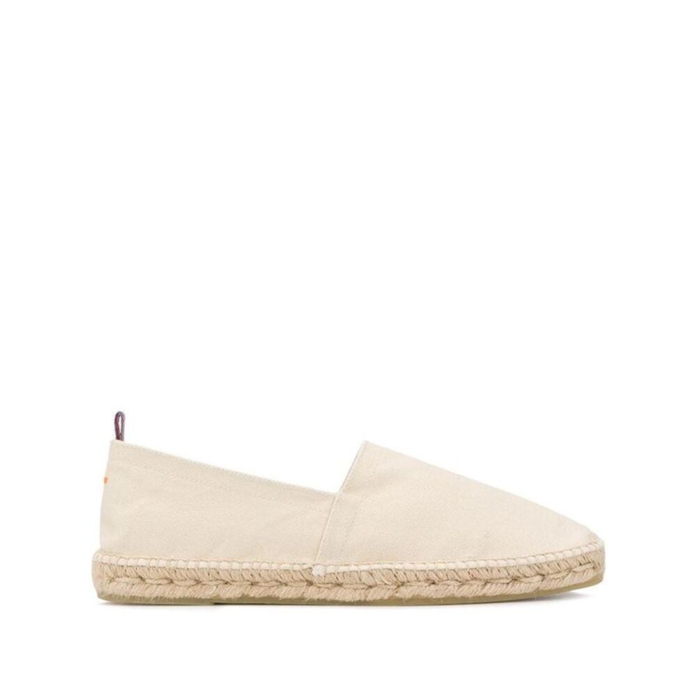 CASTANER Men's Classic Canvas Espadrille Flats Men WHITE Sandals